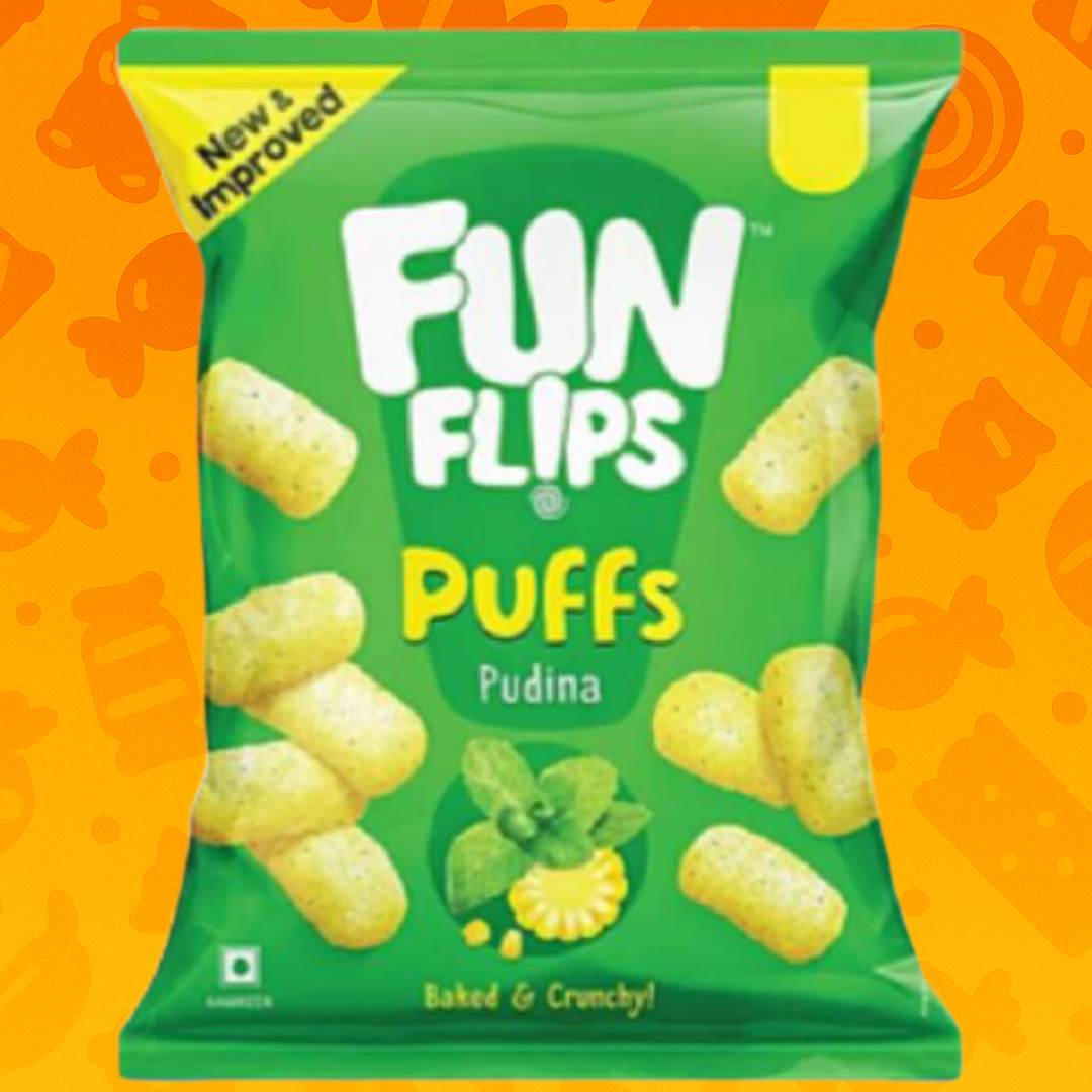 🌿☁️ FunFlips Pudina Puffs – Cool Minty Crunch!