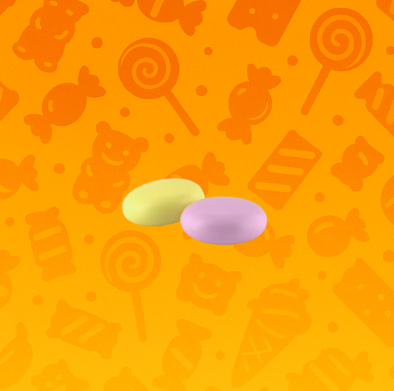 Mentos rainbow candy rolls