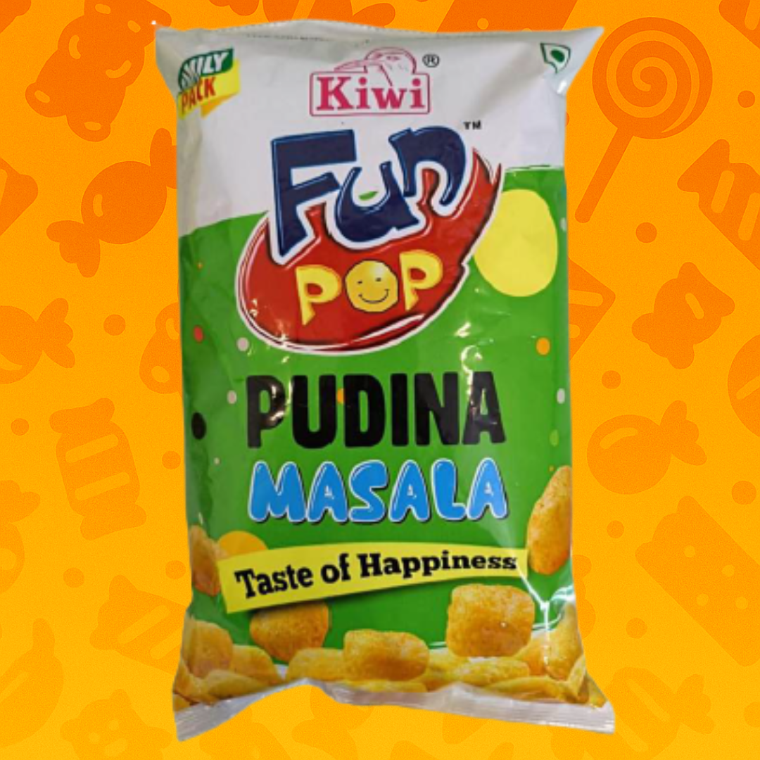 🌿🍿 Fun Pop Pudina Masala – Fresh Minty Pop with a Masala Twist!